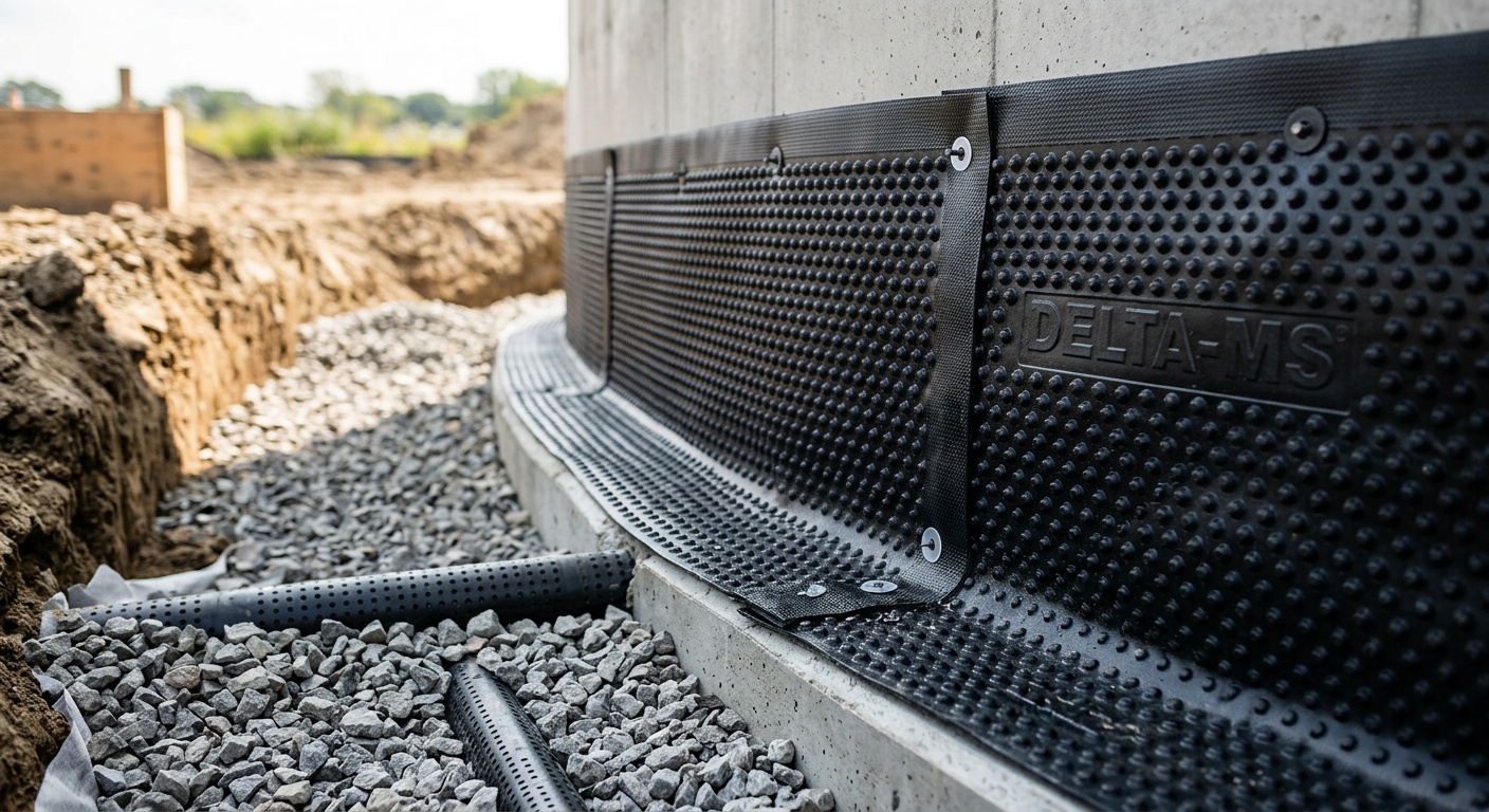 Waterproofing Basement Foundation Walls in Steel Frame Buildings